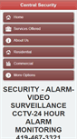 Mobile Screenshot of centralsecuritytoledo.com